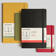 Moleskine 12 month diaries 2018